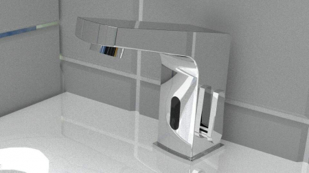 Baterie pentru chiuvetă, fără contact direct, cu reglarea temperaturii - 4xAA [2]