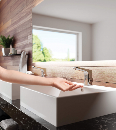 Baterie pentru chiuvetă, fără contact direct, cu reglarea temperaturii - 4xAA [4]