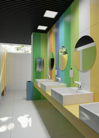 Lavoar ceramic, blat/montare pe perete - 60x50 cm, Deante, Temisto,WHITE [17]