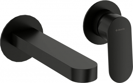 Baterii lavoar - Baterie pentru chiuvetă, îngropat, 2-Alpinia Deante ,negru mat