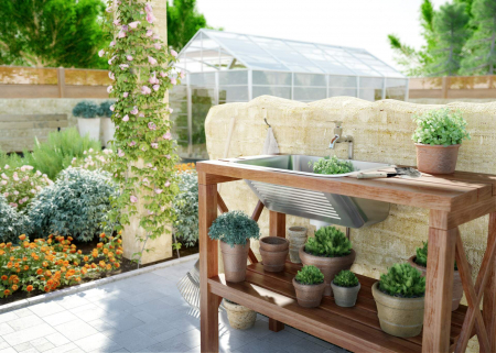 Baterie pentru chiuvetă, montare pe perete, pentru apă rece sau mixtă, Deante, Baterii fara controlul temperaturii,Cromat [2]