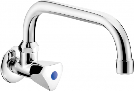 Baterii de baie - Baterie pentru chiuvetă, montare pe perete, pentru apă rece sau mixtă, Deante, Baterii fara controlul temperaturii,Cromat