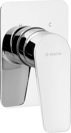 Baie - Baterie pentru duș, îngropat, fără comutator de duș, Deante, Jasmin,Cromat