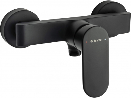 Baterii de baie - Baterie pentru duș, montare pe perete, Deante, ALPINIA,Negru