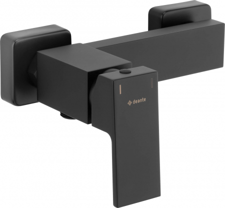 Baie - Baterie pentru duș, montare pe perete, Deante, ANEMON BIS,Negru