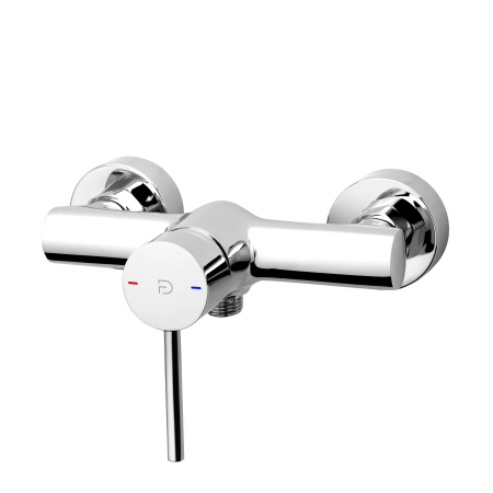 Baterii dus - Baterie perete dus Flusso, crom