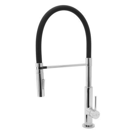 Baterii spalator - Baterie stativa spalator pipa elastica Avanza A08, crom
