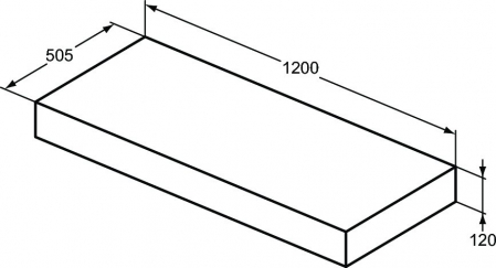 SUPORT PENTRU LAVOAR ADAPTO 1200X505X120 LEMN MARO INCHIS [1]