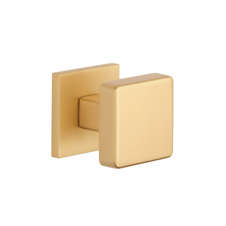 Buton usi - Buton unilateral APRILE MORA Q SLIM 7MM GOLD SATIN - auriu mat