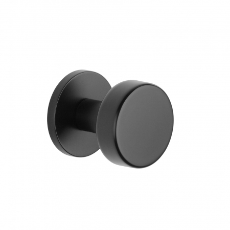 Buton usi - Buton APRILE RUTA R SLIM 7MM BLACK - negru mat