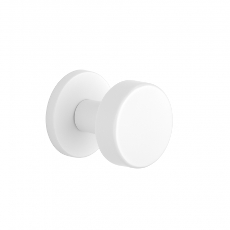 Buton usi - Buton APRILE RUTA R SLIM 7MM WHITE - alb mat