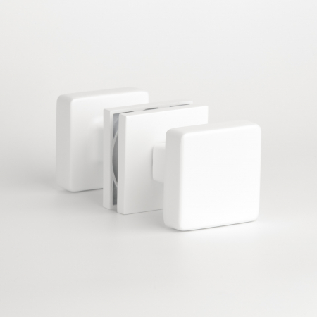 Buton usi - Buton cu doua fețe APRILE MORA Q SLIM 7MM ALB - alb mat