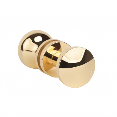 Buton usi - Buton cu doua fețe APRILE ORTICA R SLIM 7MM LG - auriu lustruit - mobil / mobil