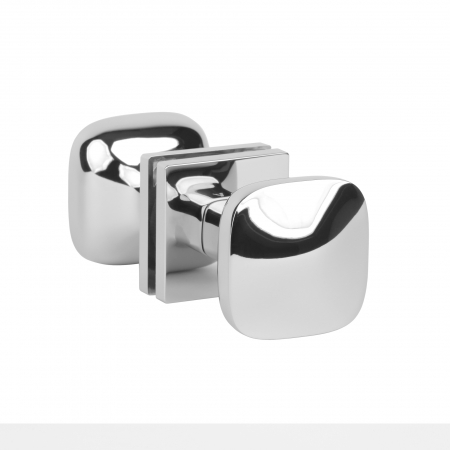 Manere si rozete pentru usi - Buton cu doua fețe APRILE QUERCA Q SLIM 7MM LC - crom lustruit - mobil / mobil