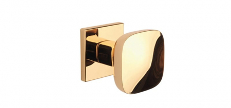 Buton usi - Buton monofață STILE KIAMA Q SLIM 7MM LG - auriu lustruit - fix