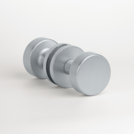 Buton usi - Buton dublu APRILE RUTA R SLIM 7MM MSC - crom satinat