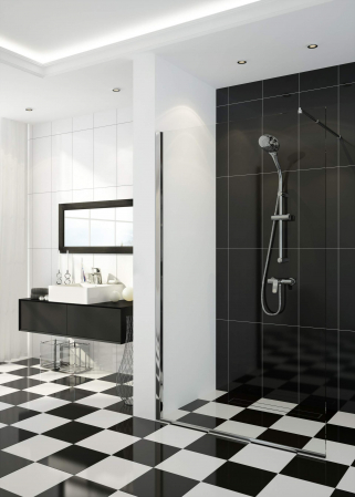 Cabină de duș, paravan, 90 cm [10]