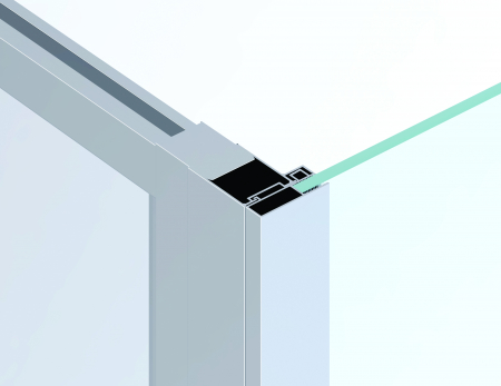 Cabina de dus Sanswiss Ocelia 120x80 cm, usa culisanta si perete fix, sticla transparenta, profil crom [1]