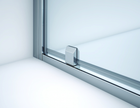 Cabina de dus Sanswiss Ocelia 120x80 cm, usa culisanta si perete fix, sticla transparenta, profil crom [9]