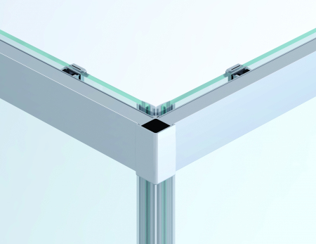 Cabina de dus Sanswiss Ocelia 120x80 cm, usa culisanta si perete fix, sticla transparenta, profil crom [6]