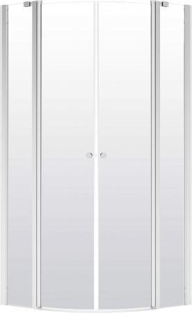 Baie - Cabină de duș, semicerc, 80x80 cm, Deante, ,Cromat