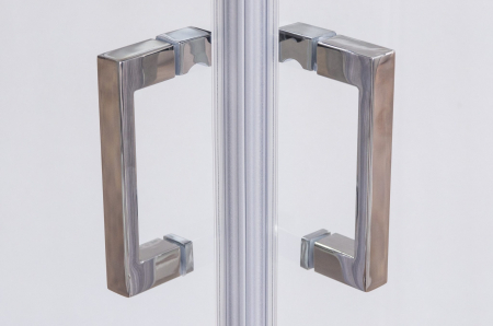 CABINA DUS DREPTUNGHIULARA 100X80 CU DOUA USI CULISANTE, PROFIL CROM, STICLA TRANSPARENTA LLS2/1000X800 [3]