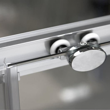 CABINA DUS PATRATA 90X90 CU DOUA USI CULISANTE,PROFIL CROM,STICLA TRANSPARENTA LLS2/900 [1]