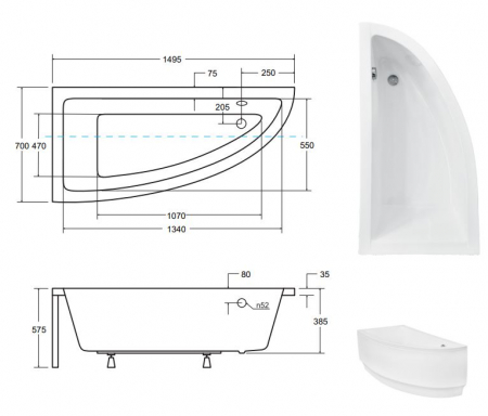 CADA ASIMETRICA PRAKTIKA 150X70 STANGA [2]