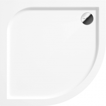 Cădiță de duș din acrilat, semicerc, 90x90 cm [1]