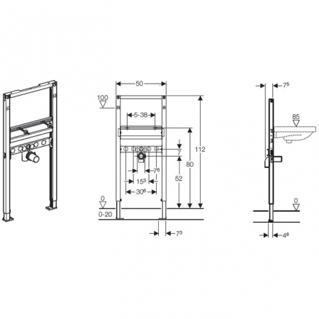 SISTEM INSTALARE PENTRU LAVOAR DUOFIX 112 CM CAL. I [1]