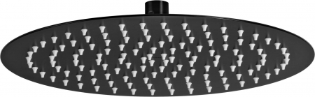 Baie - Cap de duș, oțel - 300 mm, Deante, Floks,Negru