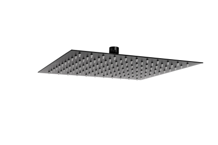Cap de dus - Cap de dus slim patrat Inula, 300x300 mm, 1/2'', metal, negru