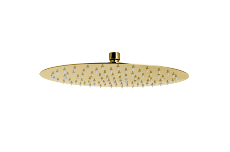 Cap de dus - Cap de dus slim rotund Inula, 300 mm, 1/2'', metal, auriu lucios