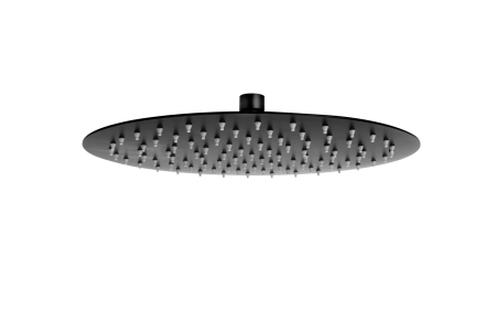 Cap de dus - Cap de dus slim rotund Inula, 300 mm, 1/2'', metal, negru