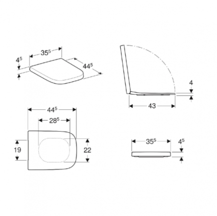 CAPAC WC SELNOVA SQUARE CU FIXARE DE SUS [1]