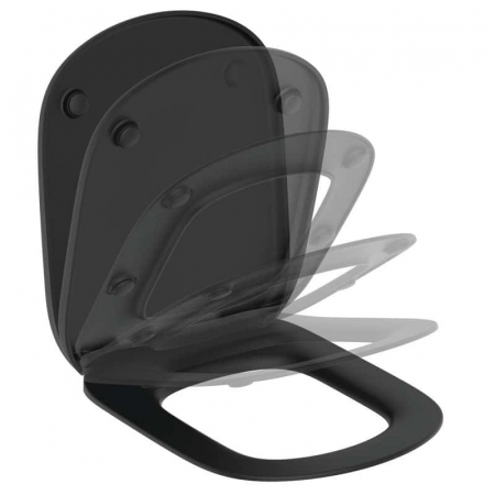 Obiecte sanitare - CAPAC WC TESI SOFT-CLOSE SILK BLACK