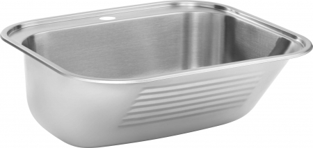 Chiuvetă de serviciu, 1-cuvă - cu montare încastrată sau pe perete, Deante, Laundry,inox satinat [2]