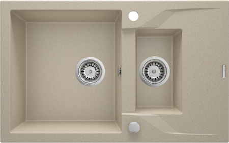 Chiuvete bucatarie - Chiuvetă din granit, 1,5-cuve cu picurător