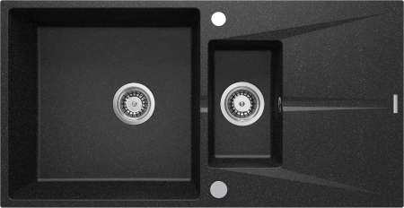 Import - Chiuvetă din granit, 1,5-cuve cu picurător