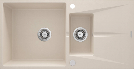 Import - Chiuvetă din granit, 1,5-cuve cu picurător