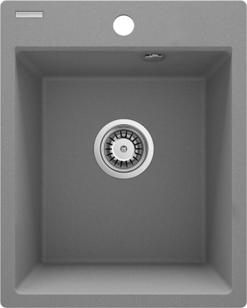 Bucatarie - Chiuvetă din granit, 1-cuvă,Deante Corio ,culoare gri metalic mat 400*500