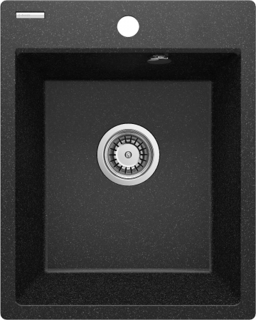 Bucatarie - Chiuvetă din granit, 1-cuvă,Deante Corio ,culoare negru mat 400*500