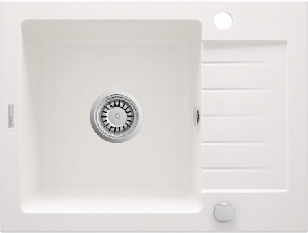 Bucatarie - Chiuvetă din granit, 1-cuvă cu picurător, Deante, Zorba,ALABASTER