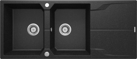 Chiuvete bucatarie - Chiuvetă din granit, 2-cuve cu picurător