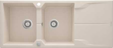 Chiuvete bucatarie - Chiuvetă din granit, 2-cuve cu picurător