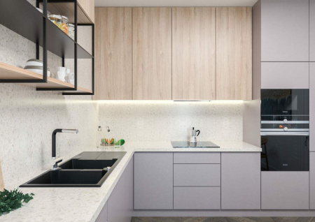 Chiuvetă din granit, 2-cuve cu picurător [4]