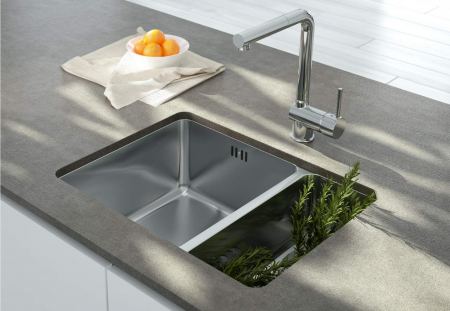 Chiuvetă din inox, 1,5-cuve, montare sub blat [6]