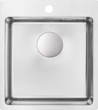 Bucatarie - Chiuvetă din inox, 1-cuvă, Deante, Olfato,inox satinat