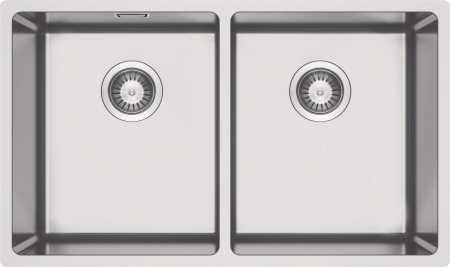 Chiuvetă din inox, 2-cuve, montare sub blat [1]