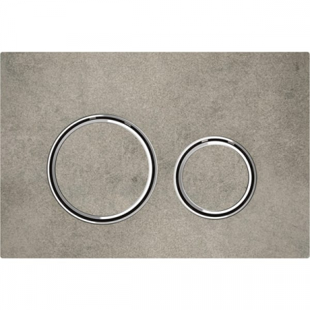 Rezervoare wc - CLAPETA ACTIONARE REZERVOR INCASTRAT SIGMA 21 ASPECT BETON CU BUTOANE CROM